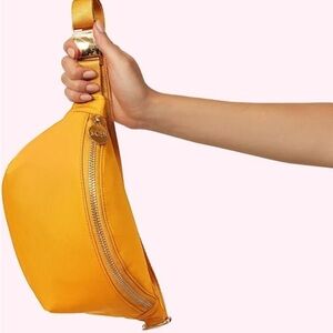 NWT STONEY CLOVER LANE Fanny Pack Classic Nylon Mustard Pasta